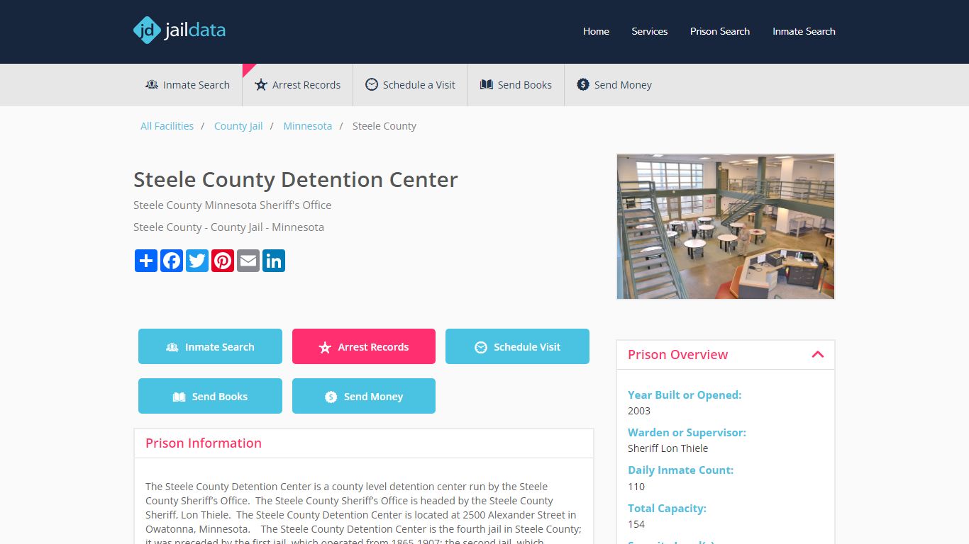 Steele County Detention Center: Jail Roster, Mugshots, Warrants & More.